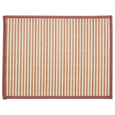 312351 Салфетка сервировочная из бамбука BM-06, цвет: бело-коричневый, подложка: EVA