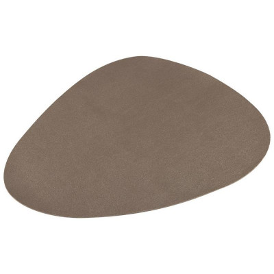 312367 Салфетка сервировочная 'Рыжий кот' PVL-02 'Экокожа' 34х42см серебро