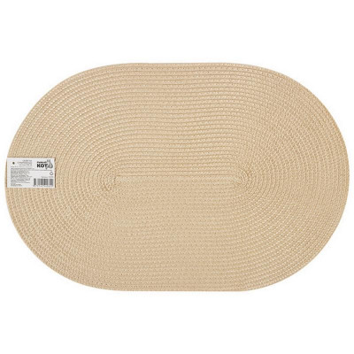 312370 Салфетка сервировочная плетеная PPW-06, 30х45см (овал) 'Рыжий кот'-2