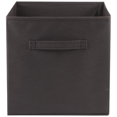 312627 Короб раскладной с ручкой 'Рыжий кот' (31х31х31см) черный-1