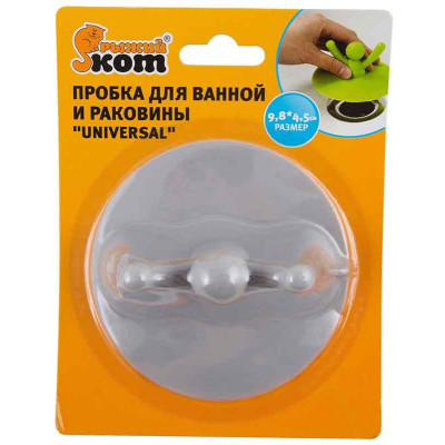 970060 Пробка для ванной и раковины 'UNIVERSAL' 'Рыжий кот'-7