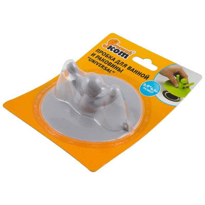 970060 Пробка для ванной и раковины 'UNIVERSAL' 'Рыжий кот'-8