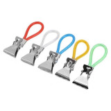 985957 Набор прищепок для полотенец, 5шт в наборе Mollete-5R (нерж. сталь)