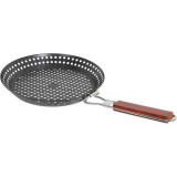 999665 Решетка для барбекю Fry-3073 круглая с деревянной ручкой, 30.5х4см