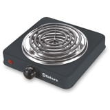 Плитка электро ПЭ-02В 1000Вт 140мм 1конф/спир черн