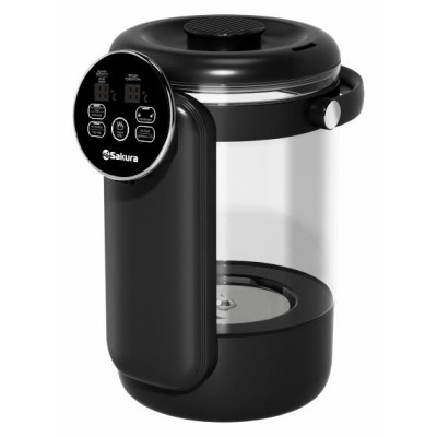 Термопот SA-1374BK Premium 4,5л стекл. LCD сенсор 13темп замок таймер