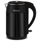 Чайник электр SA-2154MBK (1.8) Premium черн металлик д