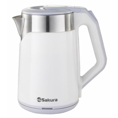 Чайник электр SA-2172W (1.8) двухслойн белый