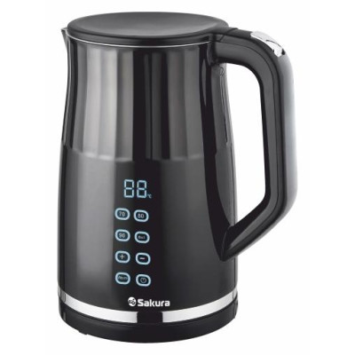 Чайник электр SA-2173DBK (1.7) Premium нерж двухсл 4 темп реж LED дисплей