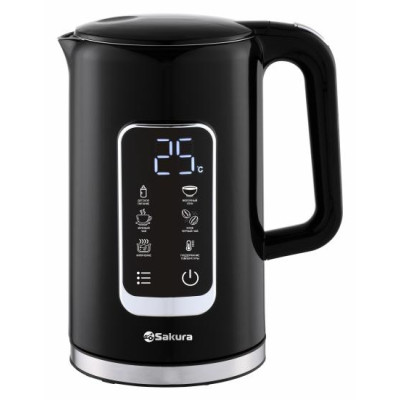 Чайник электр SA-2179DBK Premium (1.7) сенс.дисплей, черн д