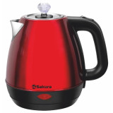 Чайник электр SA-2188RB (1.8) красн/черн
