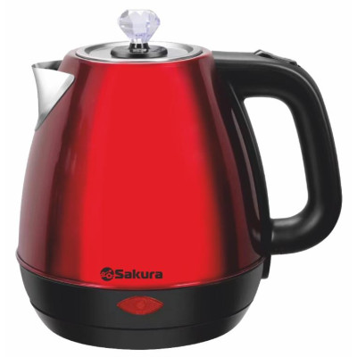 Чайник электр SA-2188RB (1.8) красн/черн