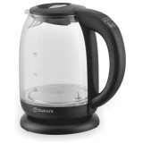 Чайник электр SA-2718DBK (1.7) стекл 5темп реж