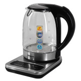 Чайник электр SA-2724DBK (1.7) стекл 7темп сенсорн