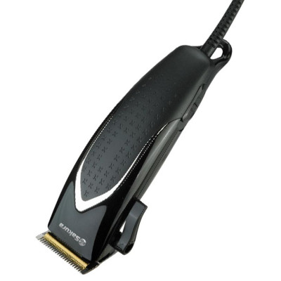 Машинка д/стрижки SA-5110BK Premium титан 4гребня сетев