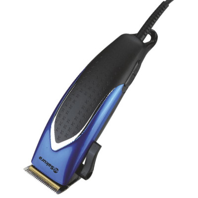 Машинка д/стрижки SA-5110BL Premium титан 4гребня сетев