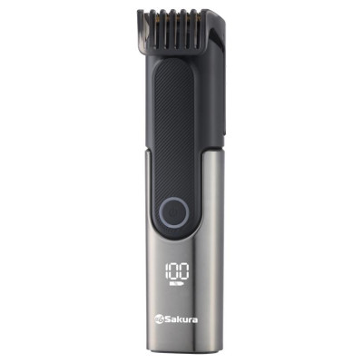 Триммер электр SA-5536BK 2скор 2 насад LED USB
