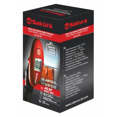 Весы багаж SA-6074R элек красн-1