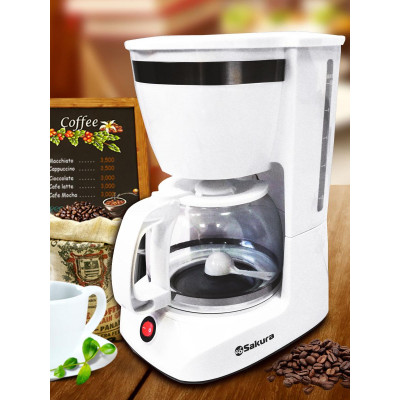 Кофеварка SA-6109W 1,25л кап-1