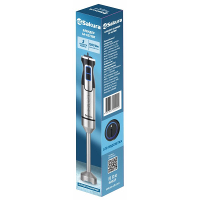 Блендер SA-6273BK погружн 1500 Вт стальн.корпус стальн.насадка-1