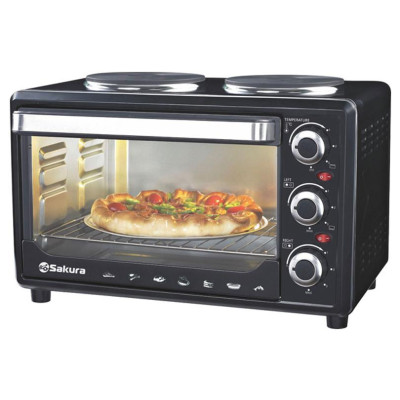 Духовка электро SA-7002HBK 3600Вт 48л 2конф черн