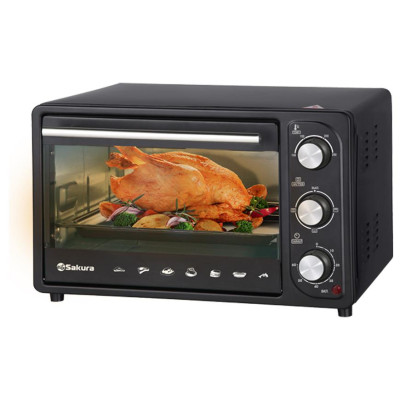 Духовка электро SA-7003B 1200Вт 16л таймер черн