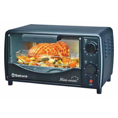 Духовка электро SA-7006B 9л 900Вт таймер