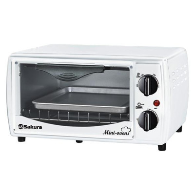 Духовка электро SA-7018W 10л 1000Вт таймер автомат.выдвижн.решетка