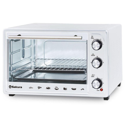 Духовка электро SA-7026W 1800Вт 48л таймер бел