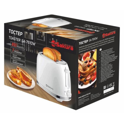 Тостер SA-7610W 850Вт белый-1