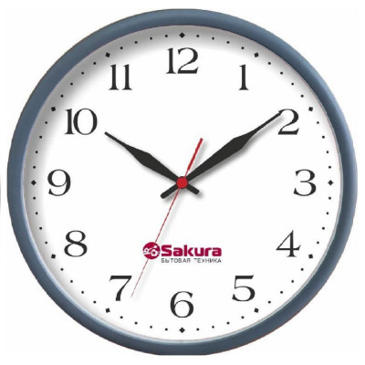Часы настен Sakura2 Б5 серый