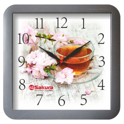 Часы настен Sakura3 A5 серый