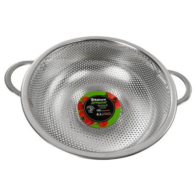 Дуршлаг SA-ST01-22 22,5см, с ручками, нерж