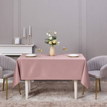 Скатерть 145х180см серый теплый евроуголок 100% полиэстер SANTALINO 805-028-2