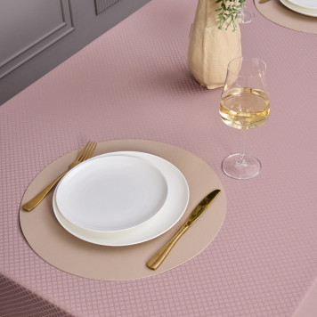 Скатерть 145х180см серый теплый евроуголок 100% полиэстер SANTALINO 805-028-2-7