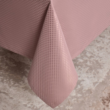 Скатерть 145х180см серый теплый евроуголок 100% полиэстер SANTALINO 805-028-2-8