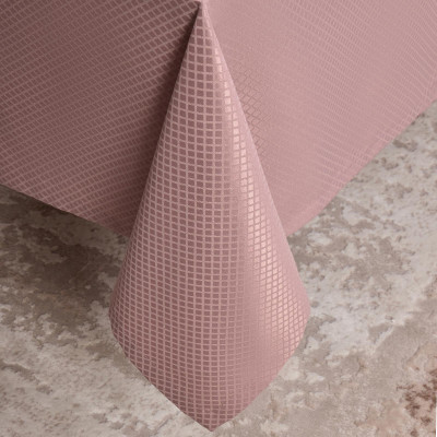 Скатерть 145х220см серый теплый евроуголок 100% полиэстер SANTALINO 805-028-21-8