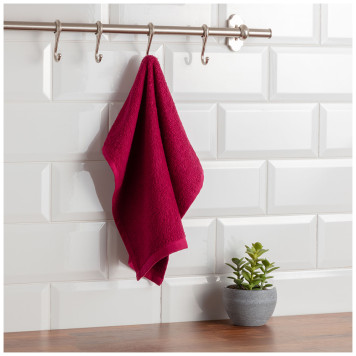 Набор салфеток махровых 35х35см 3-шт,бордо,100% хб 400грм, SANTALINO 982-567