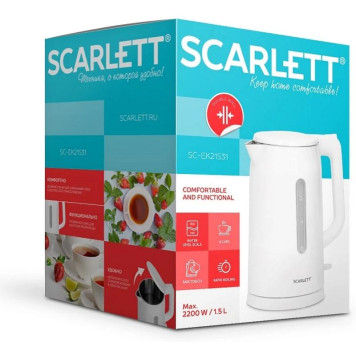 Чайник SCARLETT SC-EK 21 S31 белый-1
