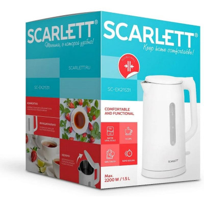 Чайник SCARLETT SC-EK 21 S31 белый-1