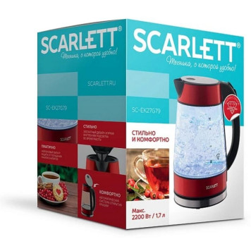 Чайник SCARLETT SC-EK 27 G79 красный-1