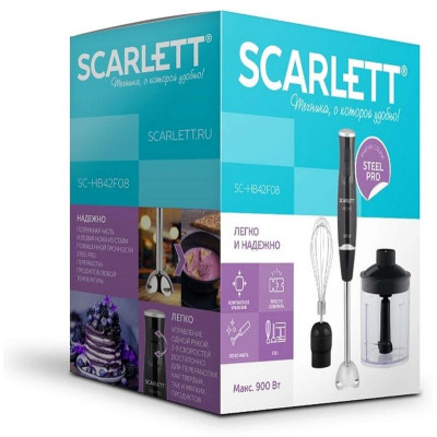 Блендер погружной SCARLETT SC-HB 42 F08 черный-4