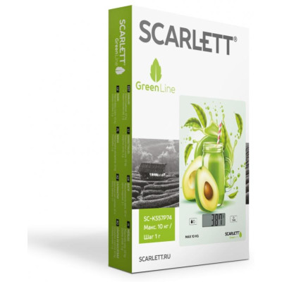 Весы кухонные SCARLETT SC-KS 57 P74 GREEN LINE-2