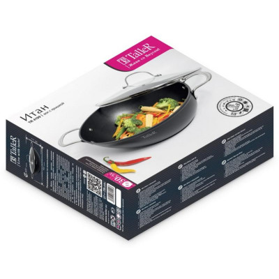 Сковорода Вок Taller TR-44199 с крышкой Итан-2