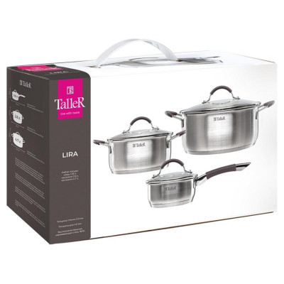 Набор посуды Taller TR-11025 (6 предметов) Лира-4
