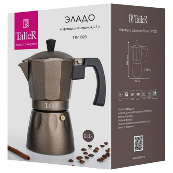 Кофеварка гейзерная Taller TR-11323 (0.3л) Эладо-1