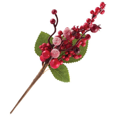 005773 Украшение 'Ветка с ягодами' SYFD-3919154-1