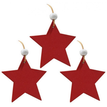 007616 Украшение декоративное 'Звезда' (3шт)