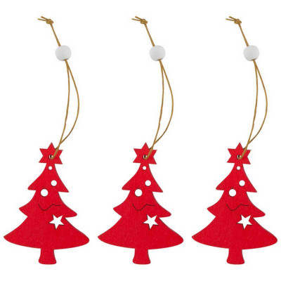 007617 Украшение декоративное 'Елка' (3шт)