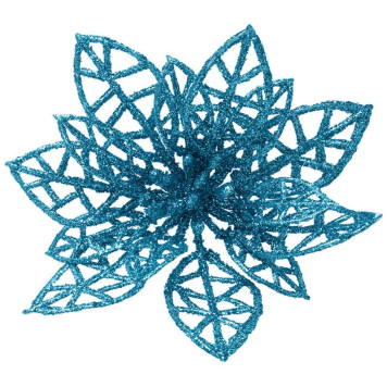 007793 Украшение декоративное 'Цветок' (3шт) цвет синий-1